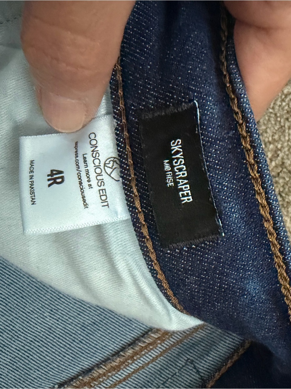 Express Women's Boot Cut Jeans in Dark Blue Denim - Picture 10 of 10
